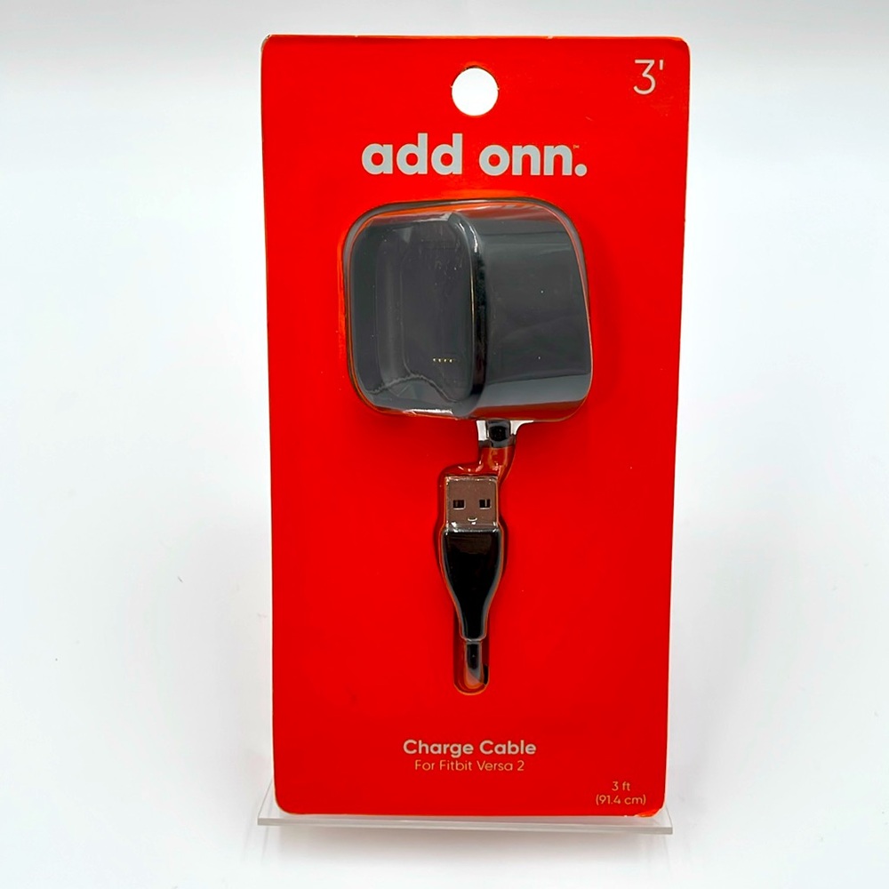 onn Fitbit Versa 2 Charger Cable 3’‎ Fitness Watch Charger - NEW